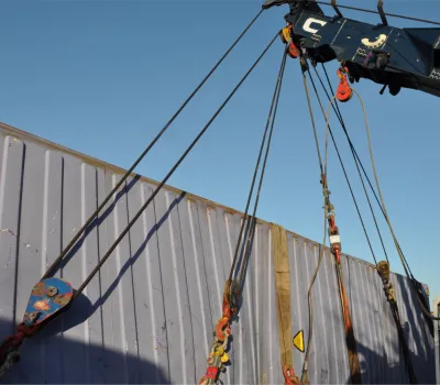 Lifting a container